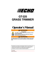 Echo GT-225 User manual