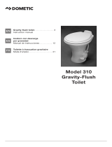 Dometic 310 Gravity-Flush Toilet Operating instructions