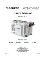 Dometic seaXchange SE-350/SE-600-1/SE600-2/SE-800 Operating instructions