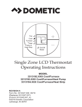 Dometic 3313327.045 3313192 3313193 3313194 Single Zone LCD Thermostat Operating instructions