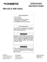 Dometic RM1350SL, RM1350SLM Operating instructions
