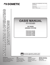Dometic 3310434.034 Oasis 976 Series Door Awning Operating instructions