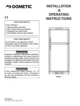 Dometic RM4601 Operating instructions