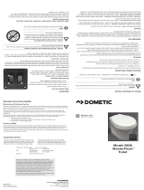 Dometic 8609 MasterFlush Toilet Operating instructions