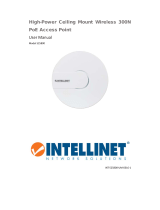Intellinet High-Power Ceiling Mount Wireless 300N PoE Access Point User manual