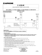 Aiphone C-123LW Operating instructions
