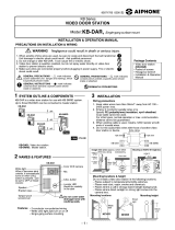 Aiphone KB-DAR User manual