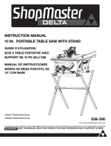 Delta Shopmaster  S36-290 Owner's manual