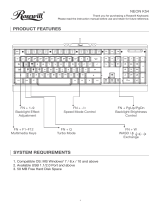 Rosewill NEON K54 Aluminum RGB Gaming Keyboard User manual
