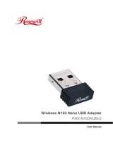 Rosewill RNX-N150NUBv2 Wireless Nano USB Wi-Fi Adapter User manual