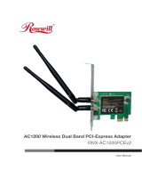 Rosewill RNX-AC1200 PCI Express Wi-Fi Adapter User manual