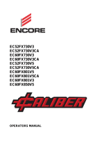 Encore EC52FX730V3 EC60FX730V3 EC52FX730V5 EC60FX801V5 EC60FX801V3 EC60FX850V5 Caliber Owner's manual