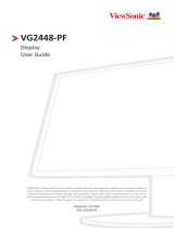 ViewSonic VG2448-PF-S User guide