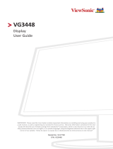 ViewSonic VG3448-S User guide