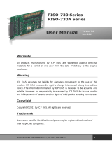 ICP PISO-730U User manual
