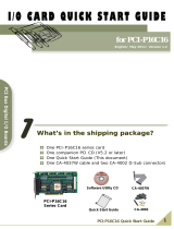 ICP PCI-P16C16 Quick start guide