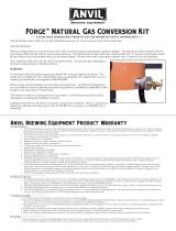 Anvil Forge Burner Natural Gas Conversion Kit Owner's manual