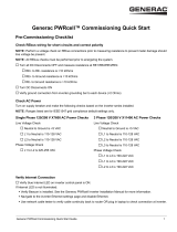 Generac X7602 APKE00014 Quick start guide