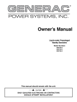 Generac 20 kW 004744R0 Owner's manual