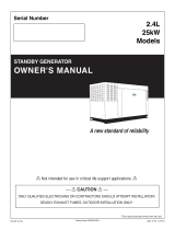 Generac 25 kW QT02524KNAN User manual