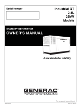 Generac 25 kW QT02524GVANA User manual