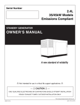 Generac 45 kW QT04524ANAY User manual