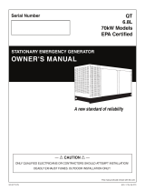 Generac 70kW QT07068KVSN User manual