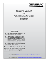 Generac Synergy Series G0070410 User manual