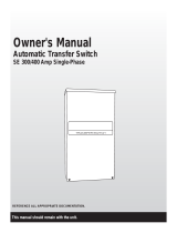 Generac Sync, Service Rated, 400A RTSG400A3 User manual