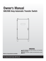 Generac Non-Service Rated, 800A RTSR800A3 User manual