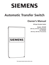 Generac 120/240V, 400A RTSN400J3S User manual
