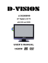 D-Vision LCD2203DVD User manual
