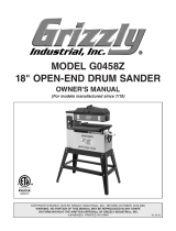 Grizzly G0458Z Owner's manual