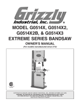 Grizzly G0514X3 Owner's manual