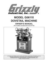 Grizzly Industrial G0611X Owner's manual