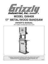 Grizzly Industrial G0640X Owner's manual