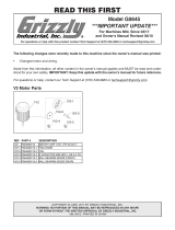 Grizzly G0645 Owner's manual