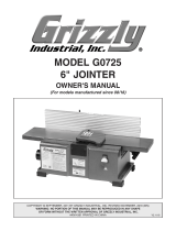 Grizzly G0725 Owner's manual