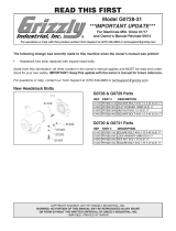 Grizzly G0728 Owner's manual
