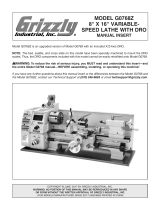 Grizzly Industrial G0768Z Owner's manual