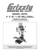 Grizzly Industrial G0781 Owner's manual