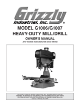 Grizzly G1006 Owner's manual