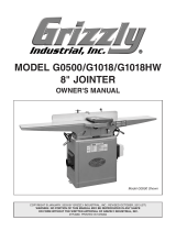 Grizzly G1018HW Owner's manual