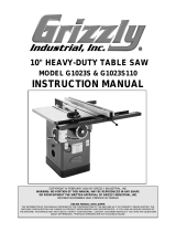 Grizzly G1023S110 User manual