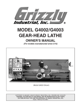 Grizzly G4002 Owner's manual