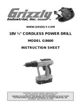 Grizzly G8600 User manual