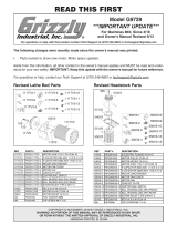 Grizzly G9729 Owner's manual