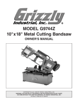 Grizzly G9744Z Owner's manual
