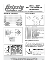 Grizzly H5387 Owner's manual