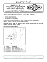 Grizzly M1018 Owner's manual